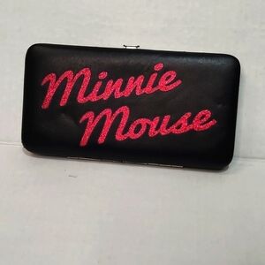 MINNIE MOUSE Sparkle Red Bow Disney Wallet NEW